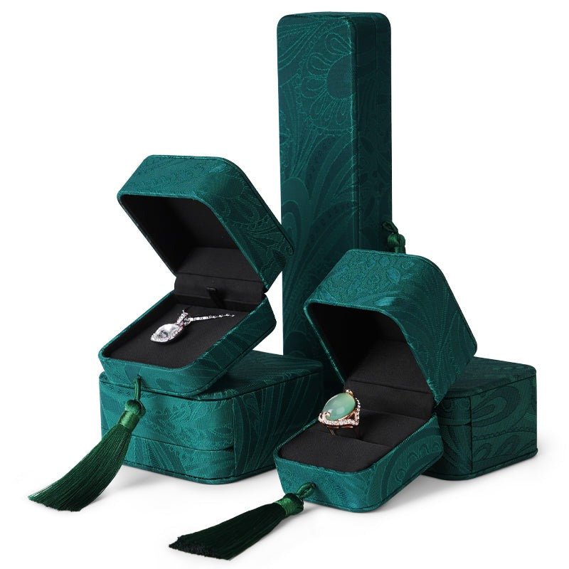 Boîte Bijoux Velours Coffret Exception Cadeau