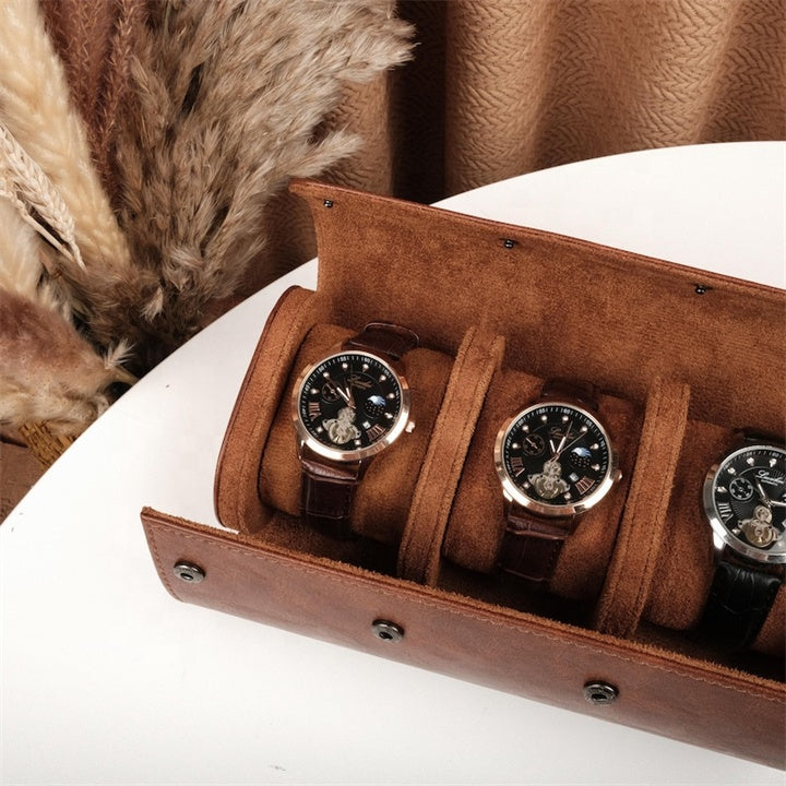 Étui Montre Cuir 3 Places Nomade Trio