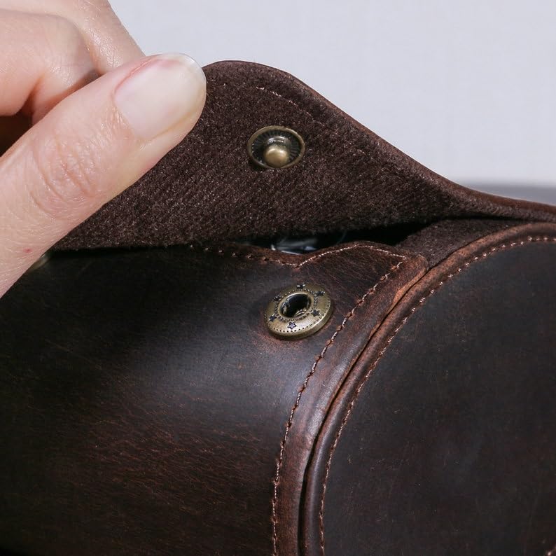 Étui Montre Cuir Marron 3 Places Nova