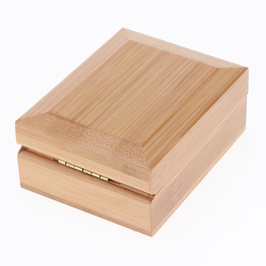 Boîte Bijoux Bois Pendentif Velours Compact