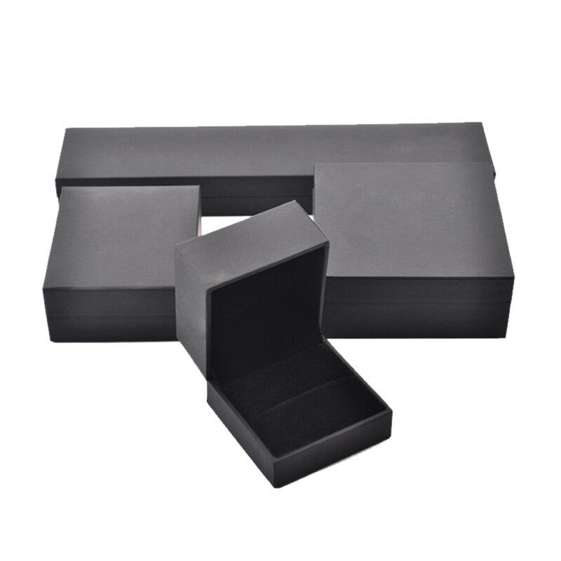Boîte Bijoux Velours Classique Marron Noir