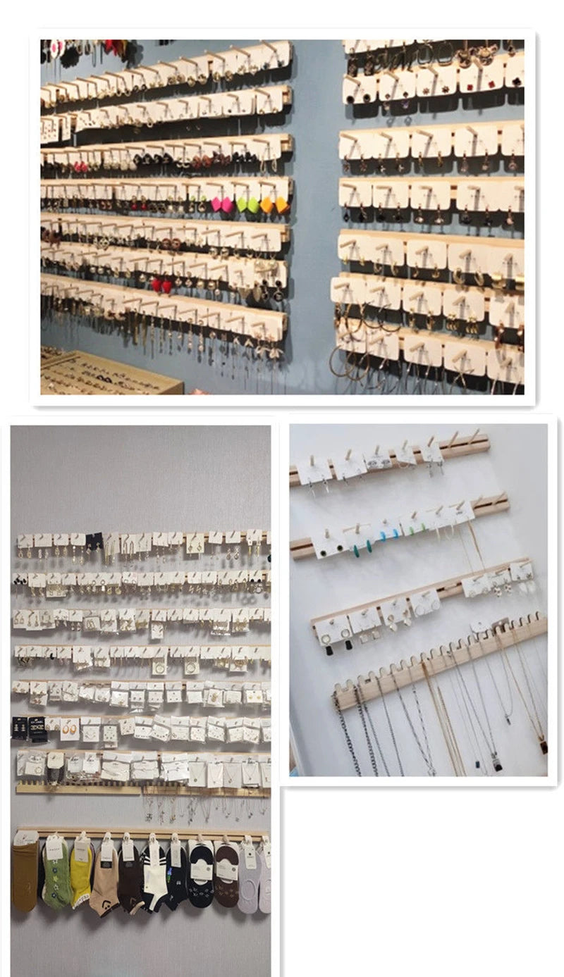 Présentoir Collier Mural Bois Suspendu Branche