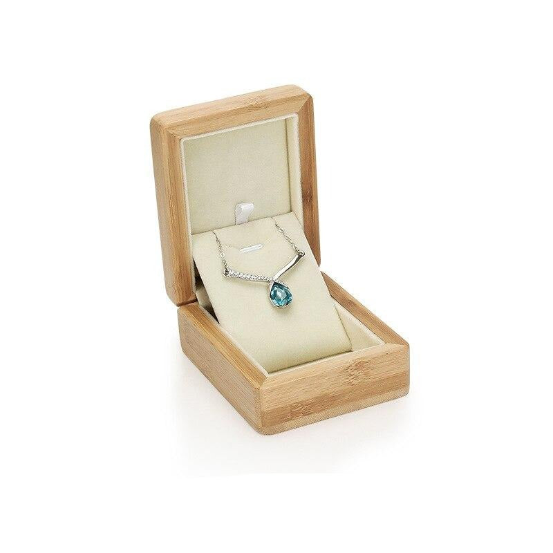 Boîte Bijoux Bois Compact Rangement Voyage