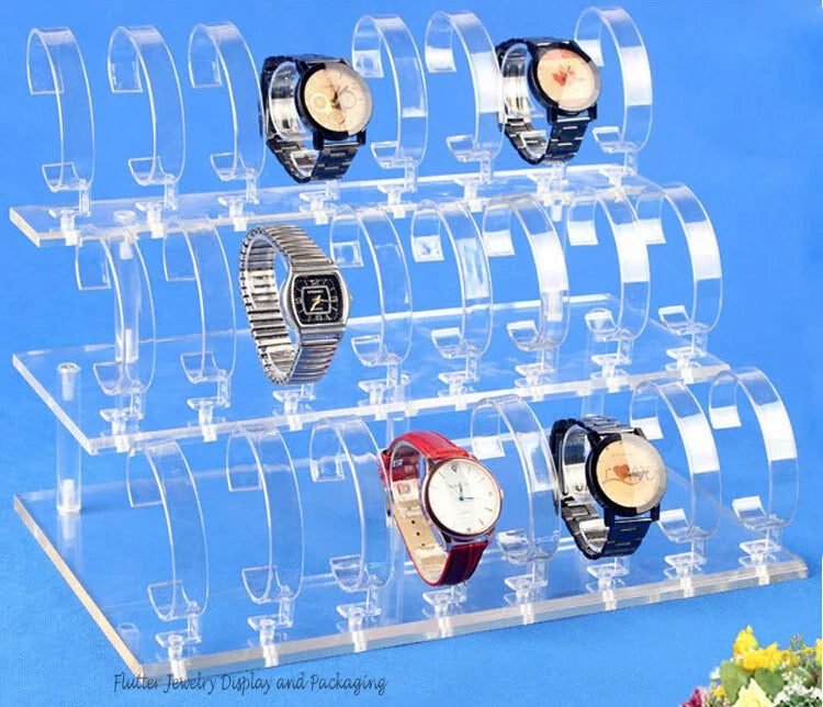 Présentoir Montre Acrylique Étagère Porte-Montre