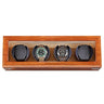 Remontoir Montre Bois 4 Slots Velours