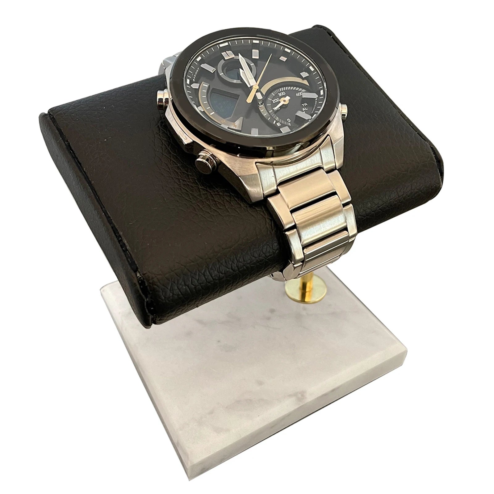 Présentoir Montre Marbre Cuir Bracelet Support