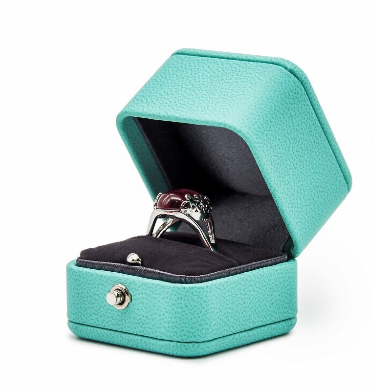 Boîte Bague Mariage Velours Cérémonie