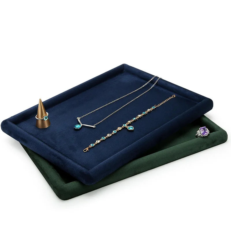 Plateau Bijoux Velours Collier Bracelet Boutique