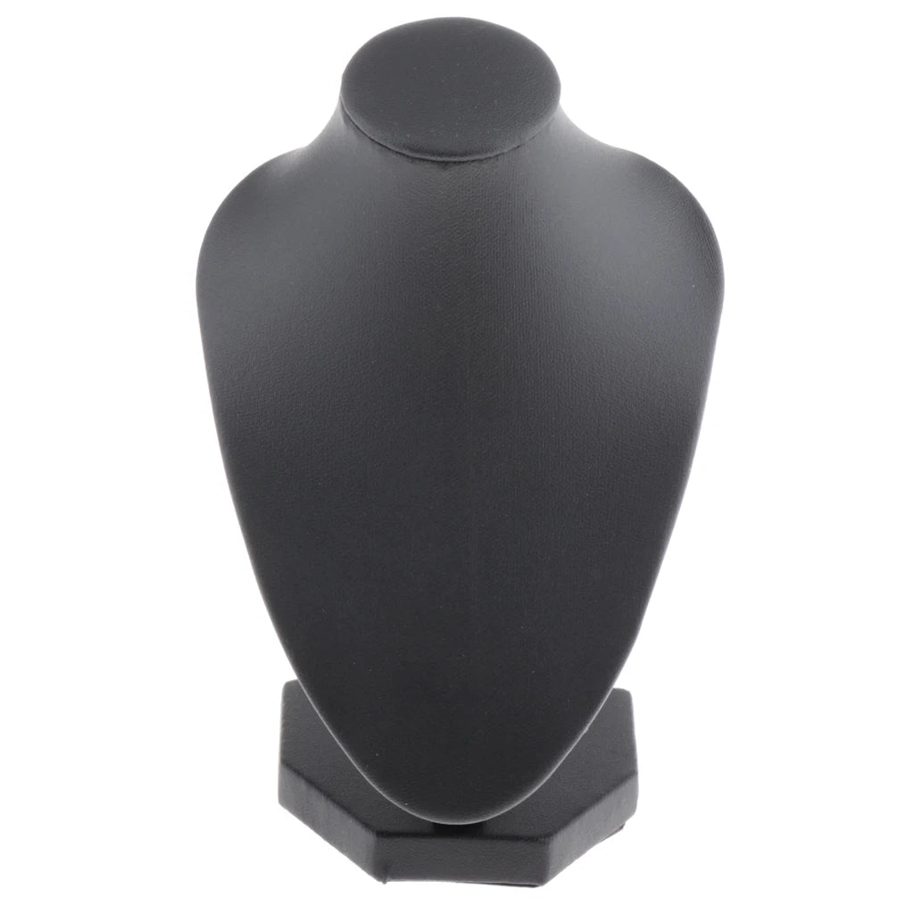 Buste Collier Velours Blanc Mannequin Bijoux