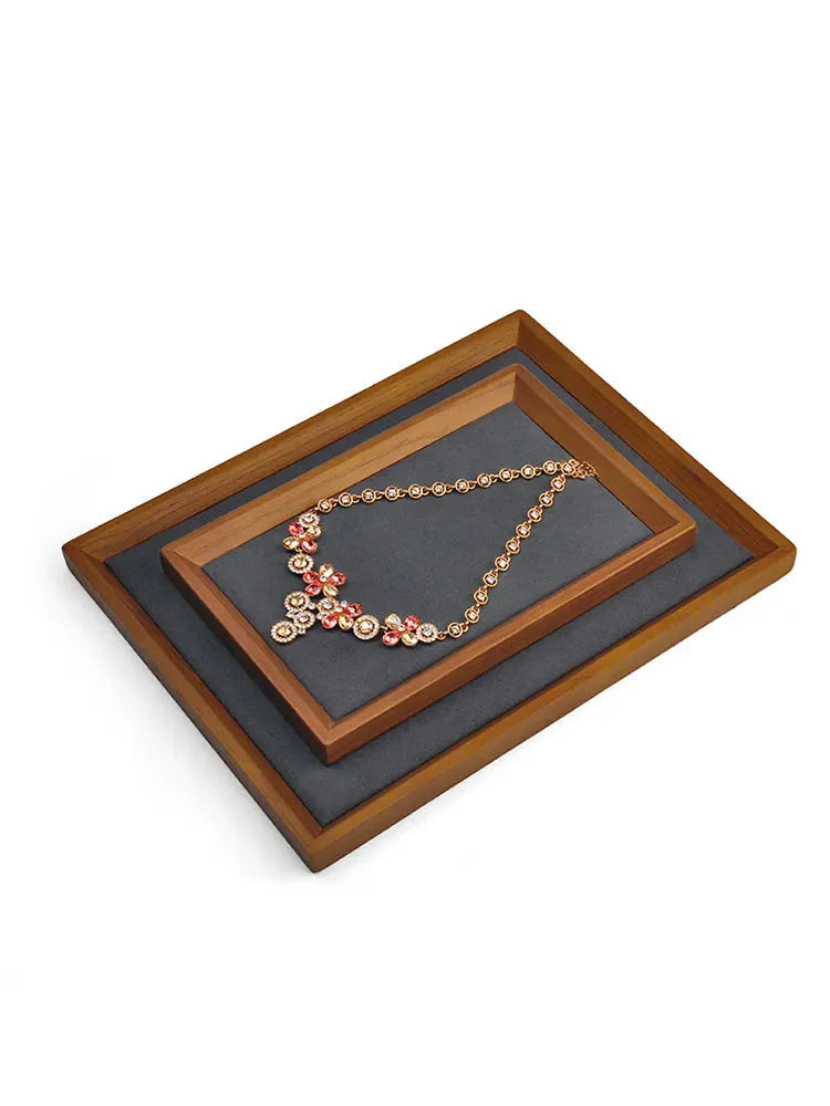 Plateau Présentoir Bijoux Bois Massif Modulable
