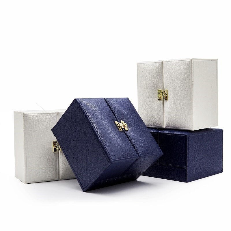 Boîte Bijoux Velours Fermoir Doré Luxe