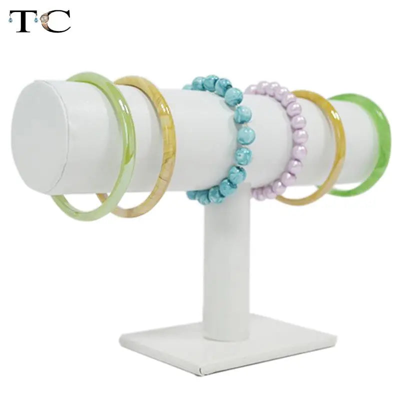 Présentoir Bracelet Velours Simili Cuir Barre T