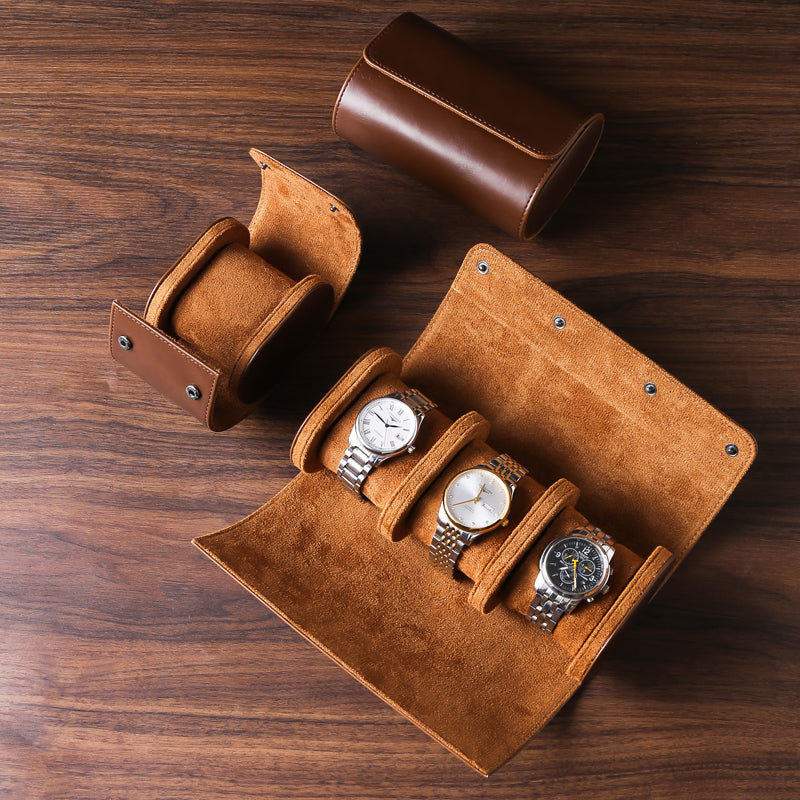 Étui Montre Cuir 3 Places Nomade Trio
