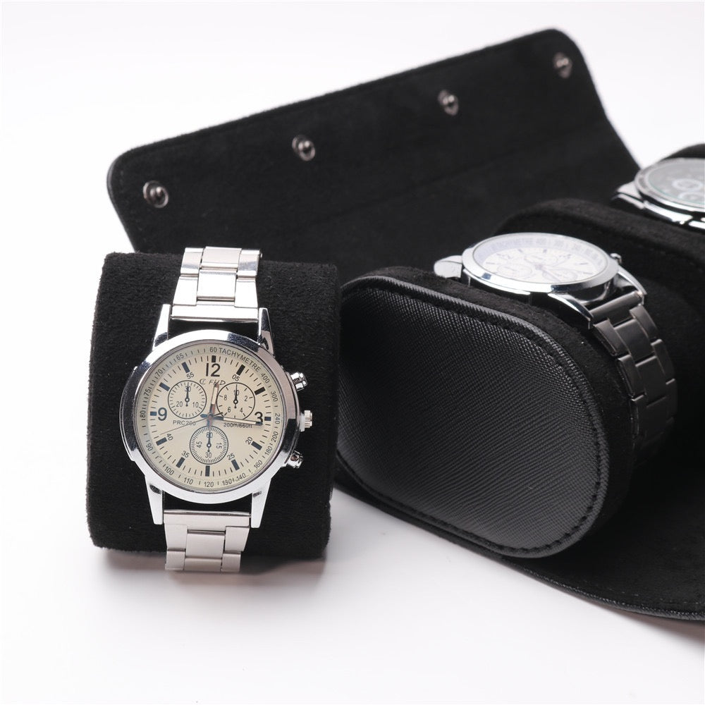 Étui Montre Cuir 3 Places Nomade Trio