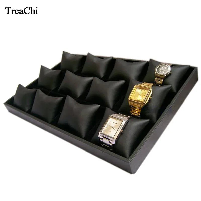 Présentoir Montre 12 Grilles Coussin Velours