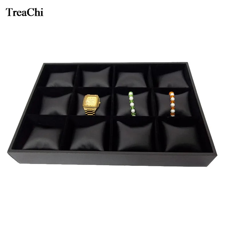 Présentoir Montre 12 Grilles Coussin Velours