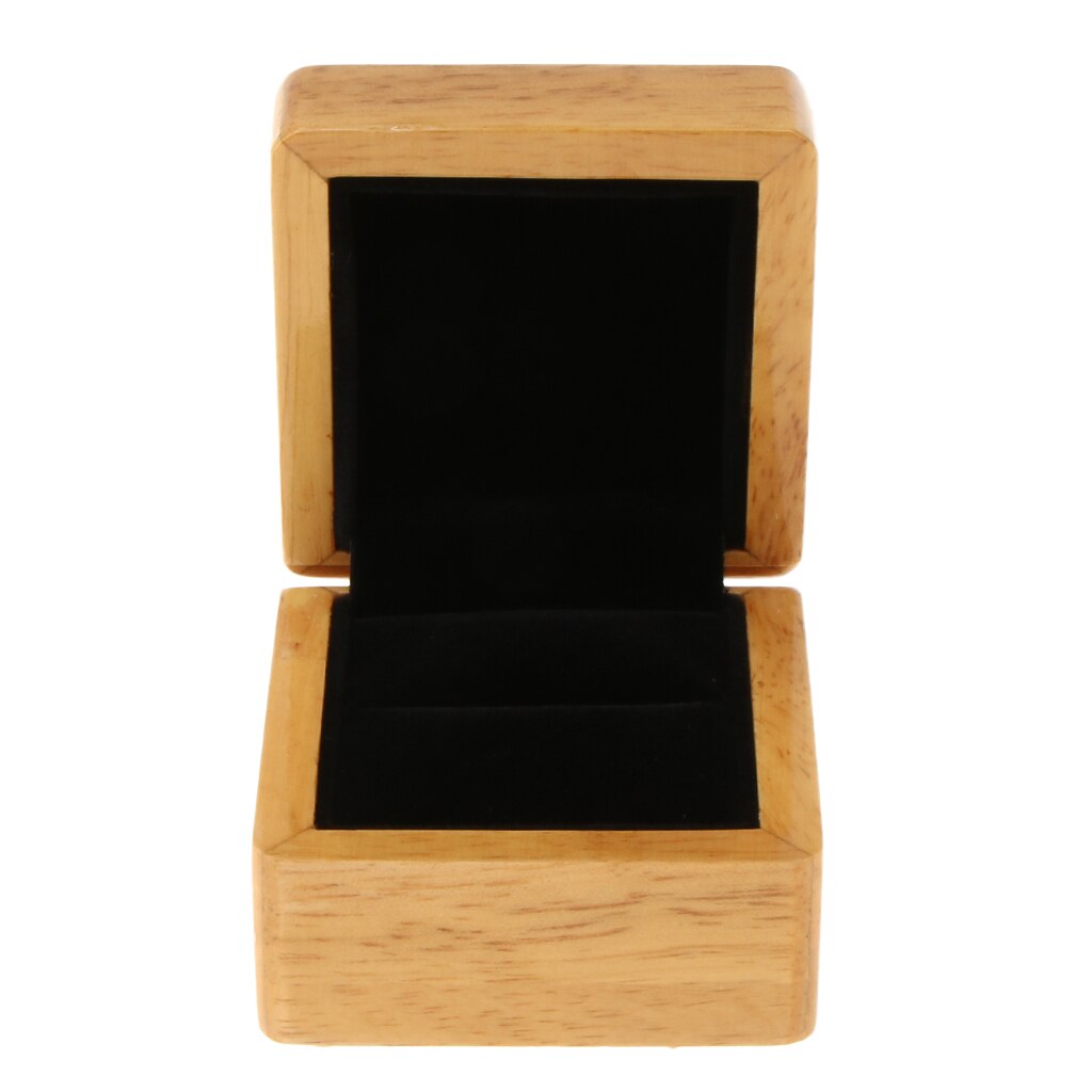 Boîte Bague Bois Velours Vitrine Professionnelle