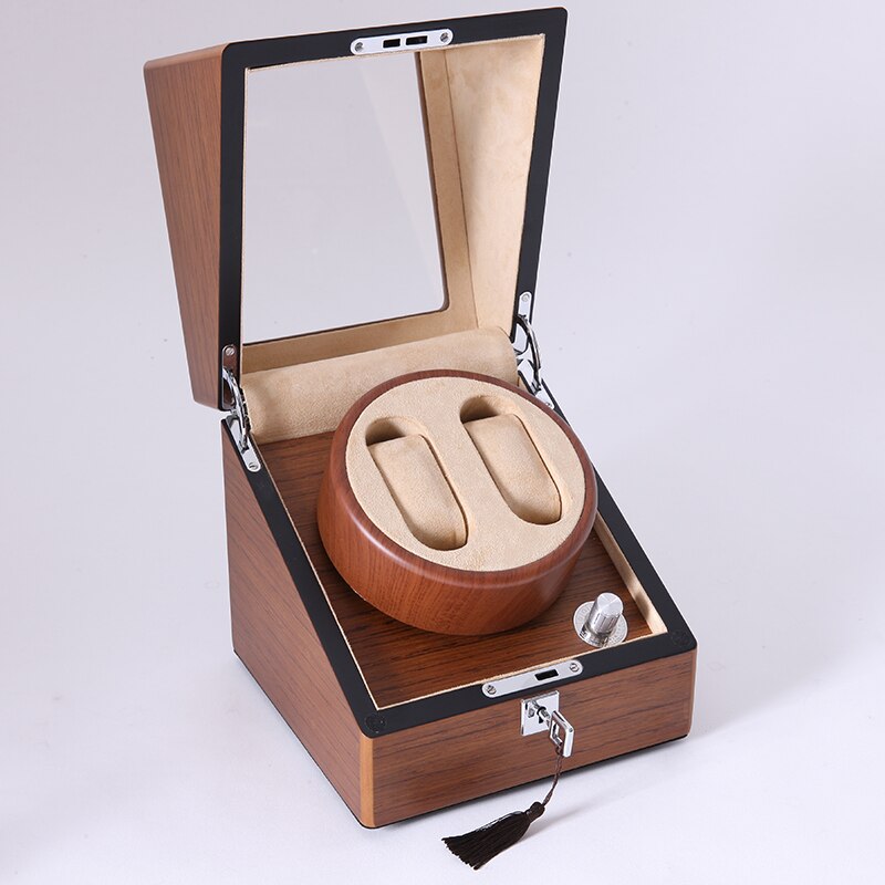 Remontoir Double Montre Bois Velours