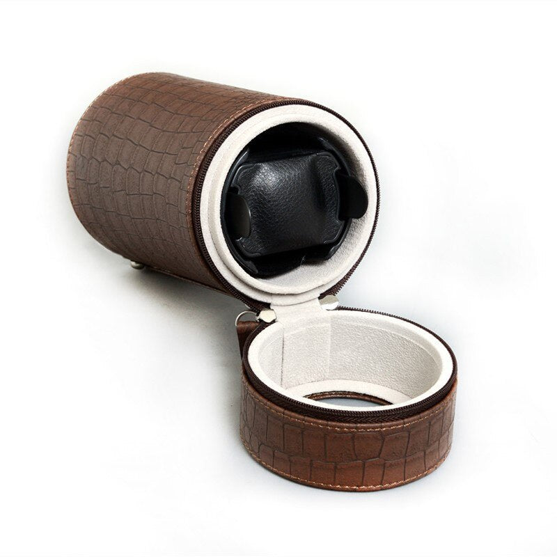 Remontoir Montre Voyage Cuir Luxe