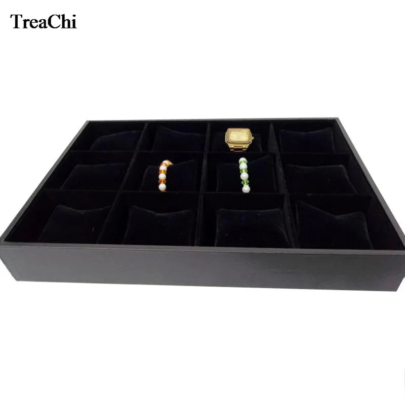 Présentoir Montre 12 Grilles Coussin Velours