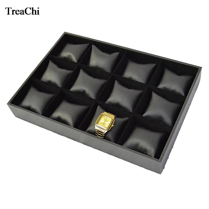 Présentoir Montre 12 Grilles Coussin Velours