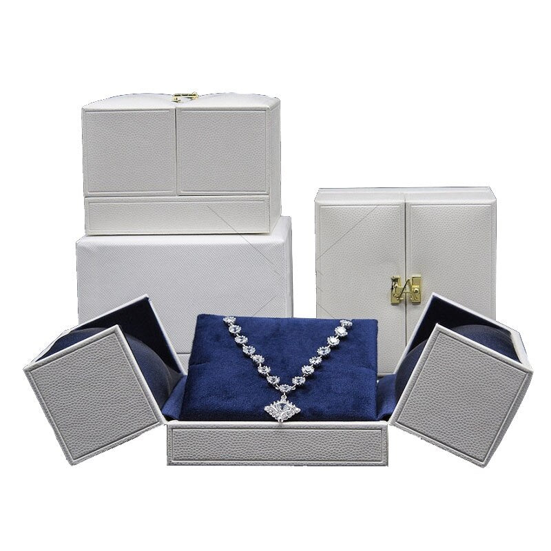 Boîte Bijoux Velours Fermoir Doré Luxe