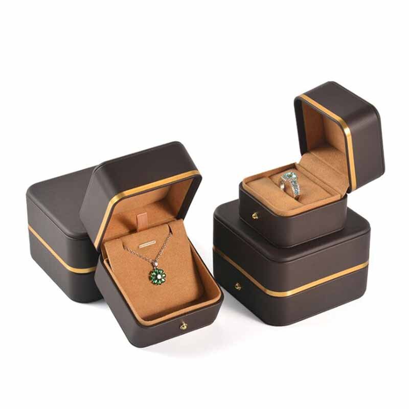 Boîte Bijoux Velours Luxe Coffret Bague Collier