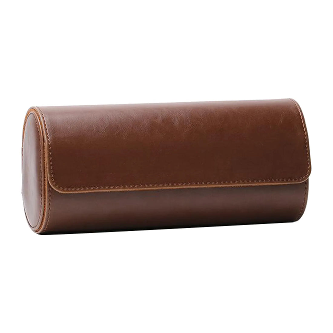 Etui Montre Cuir Bois 3 Places Multicolore