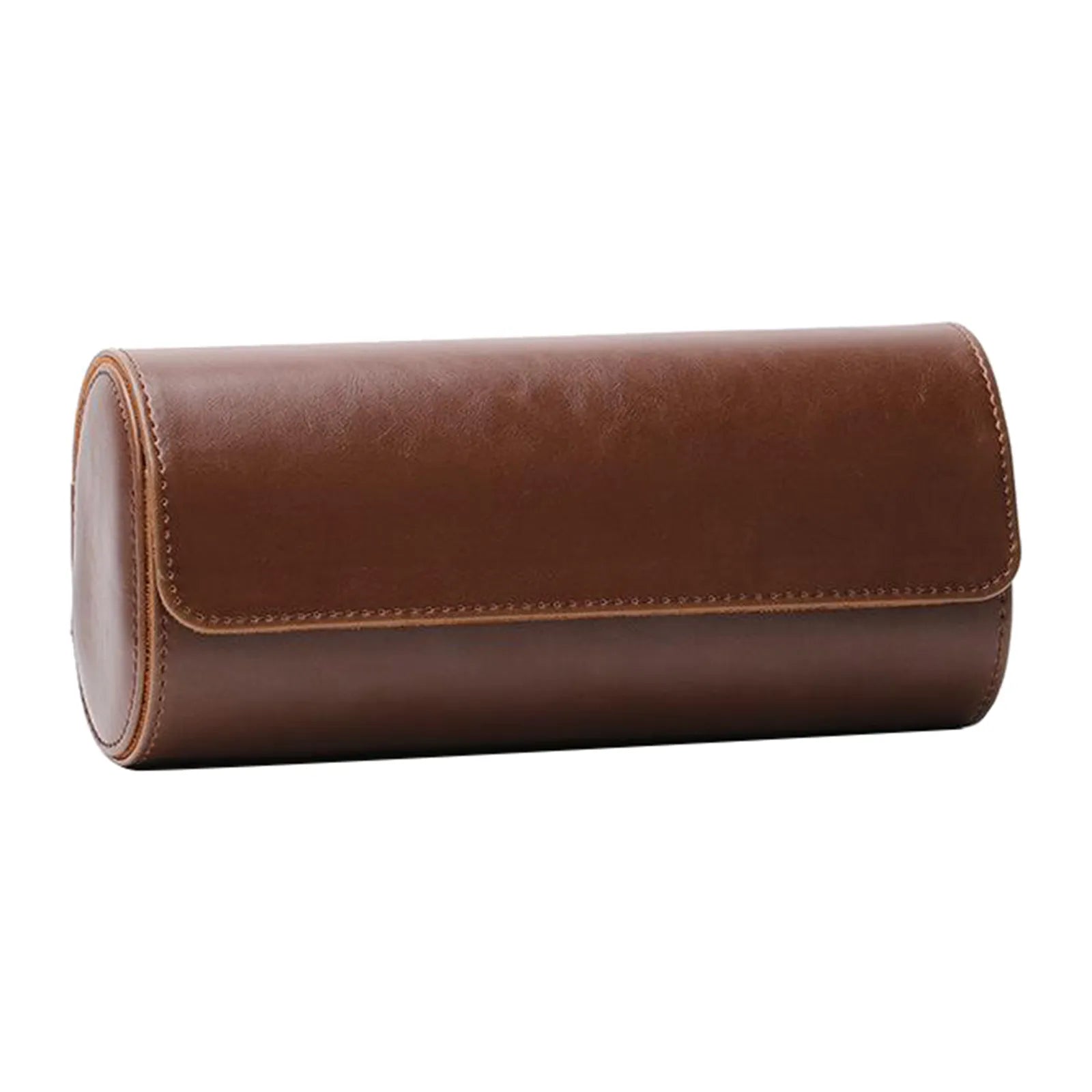 Etui Montre Cuir Bois 3 Places Multicolore