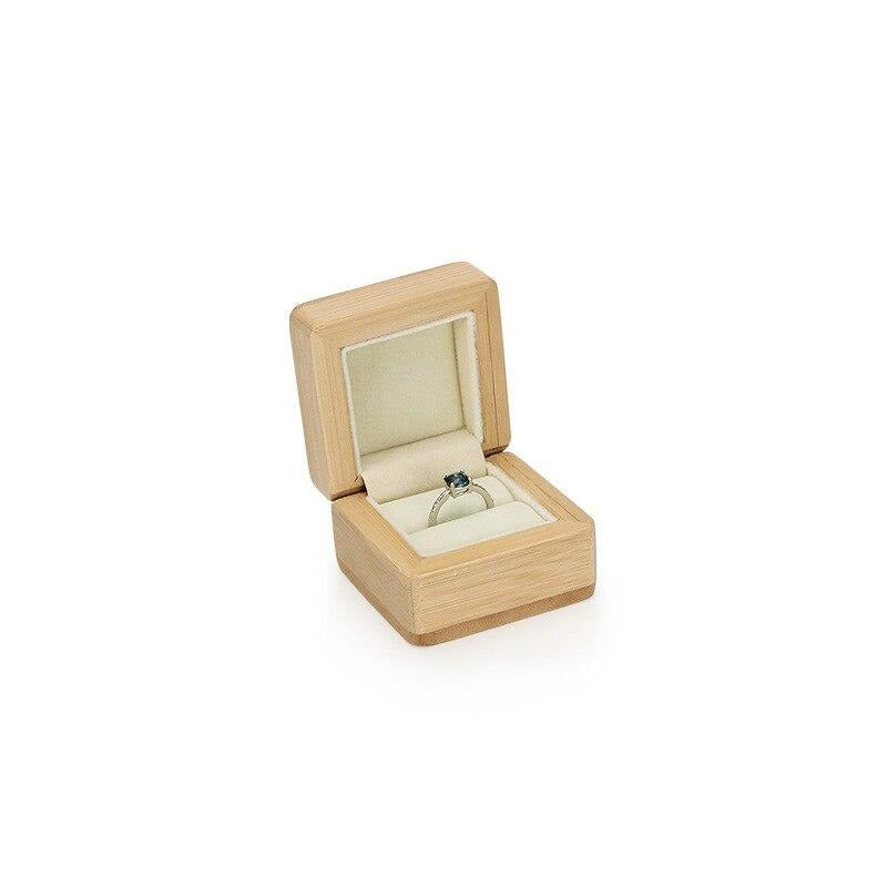 Boîte Bijoux Bois Compact Rangement Voyage