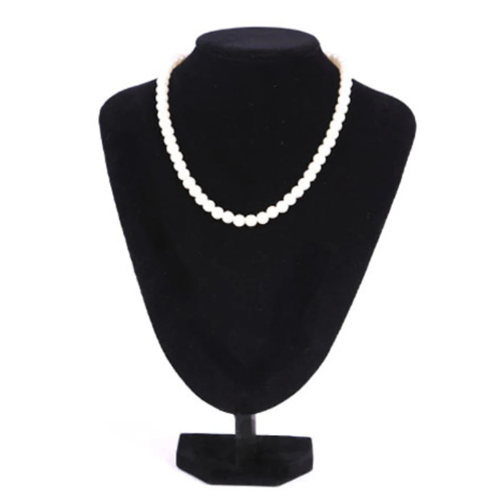 Présentoir Collier Buste Velours Noir 4 Formats