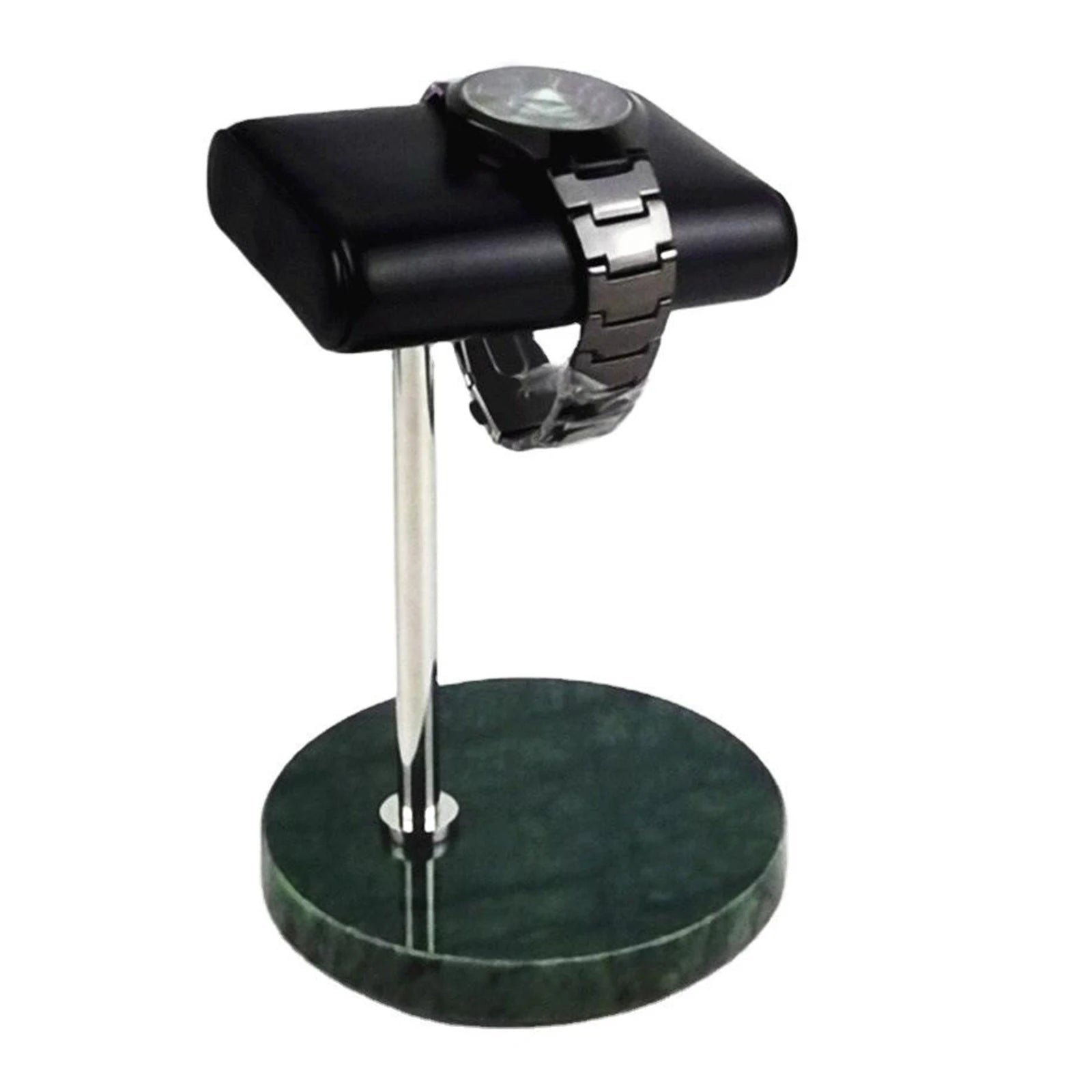 Présentoir Montre Marbre Cuir Barre T