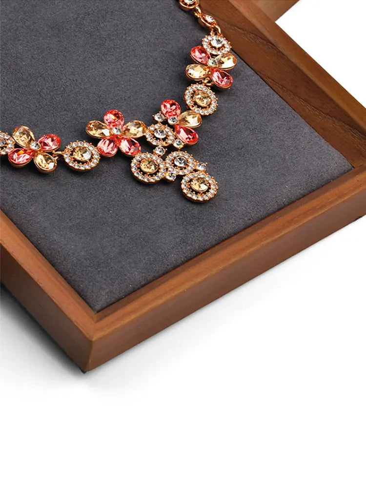 Plateau Présentoir Bijoux Bois Massif Modulable