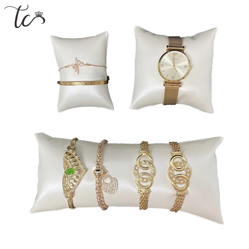 Coussin Montre Cuir PU Multi-Tailles Couleurs