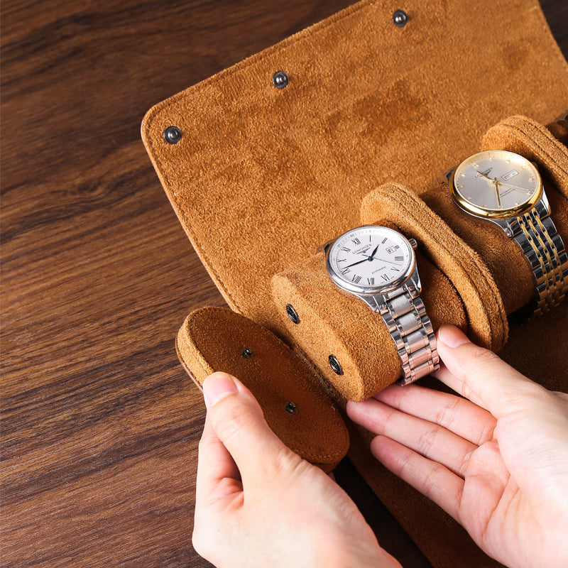 Étui Montre Cuir 3 Places Nomade Trio