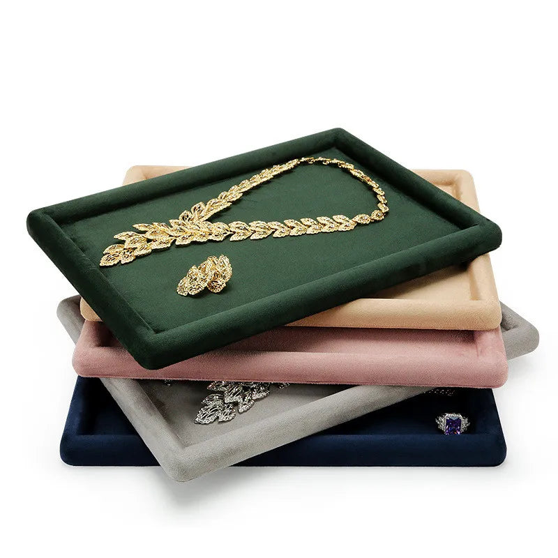 Plateau Bijoux Velours Collier Bracelet Boutique