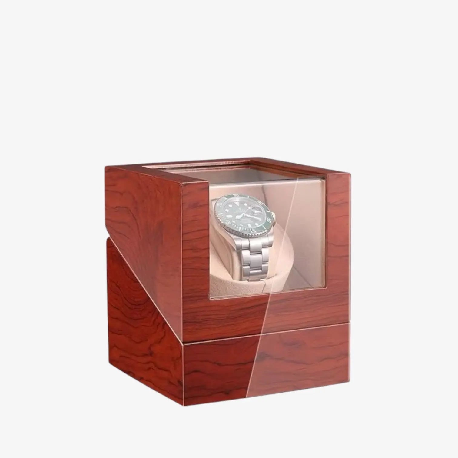 Remontoir Montre Bois Massif Luxe Silencieux