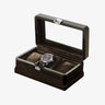 Coffret Montres Bois Naturel 3 Places Velours