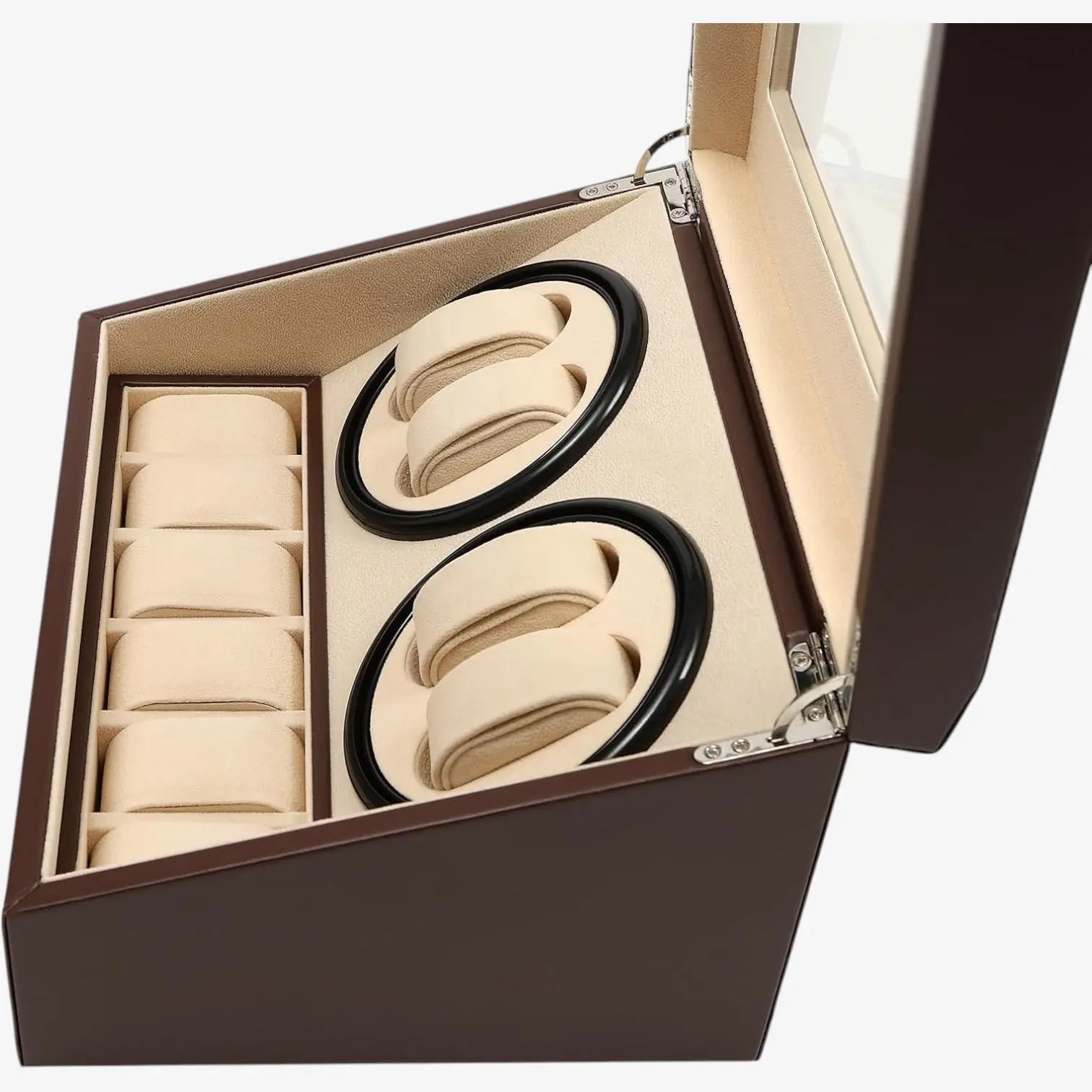 Coffre Fort Montre Cuir Signature 10 Places Velours