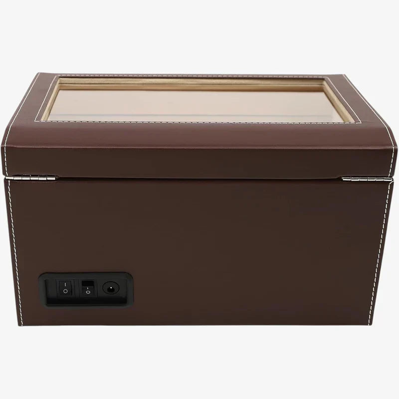 Coffre Fort Montre Cuir Multi Remontoirs LED Deluxe