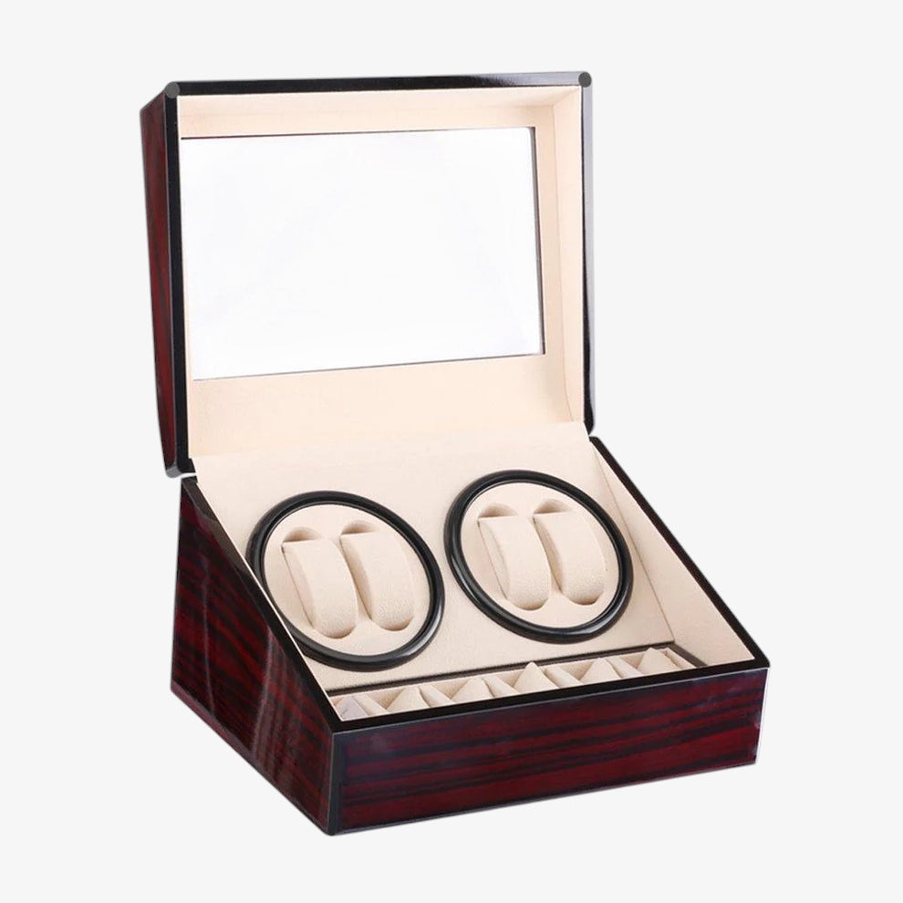 Remontoir 4 Montres Bois Luxe Automatique