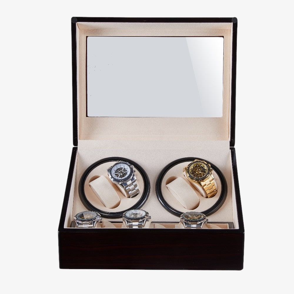 Remontoir 4 Montres Bois Luxe Automatique
