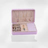 Boîte Bijoux Fille Cuir Blanc Voyage