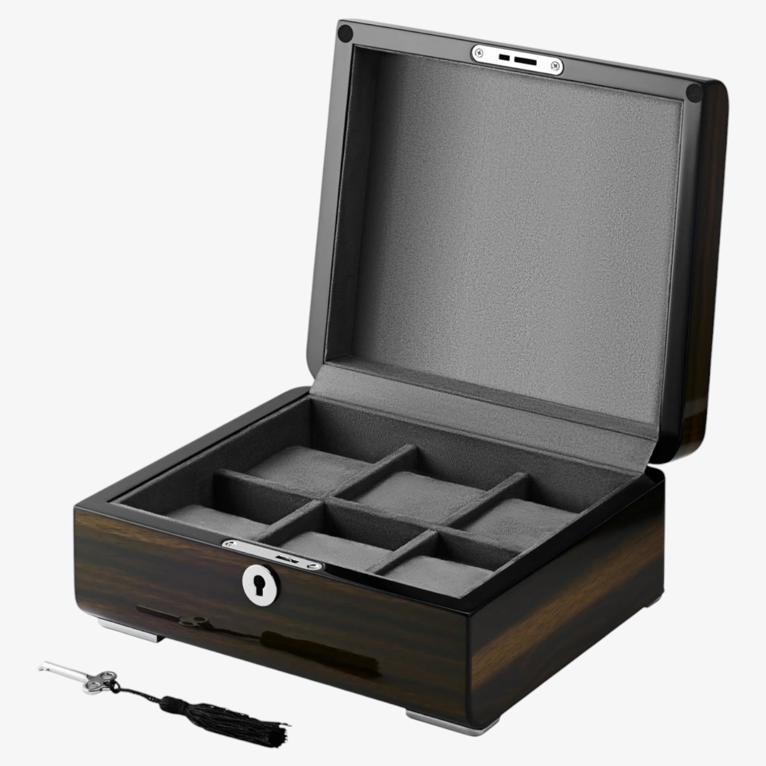 Coffret Montres Bois 6 Places Velours
