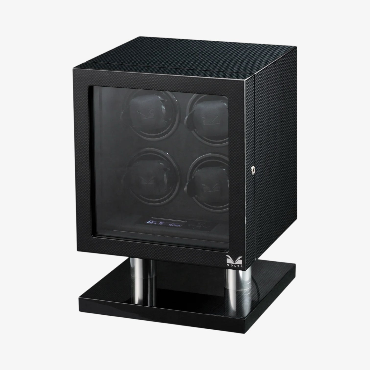 Remontoir 4 Montres Carbone Signature LED Intégrée