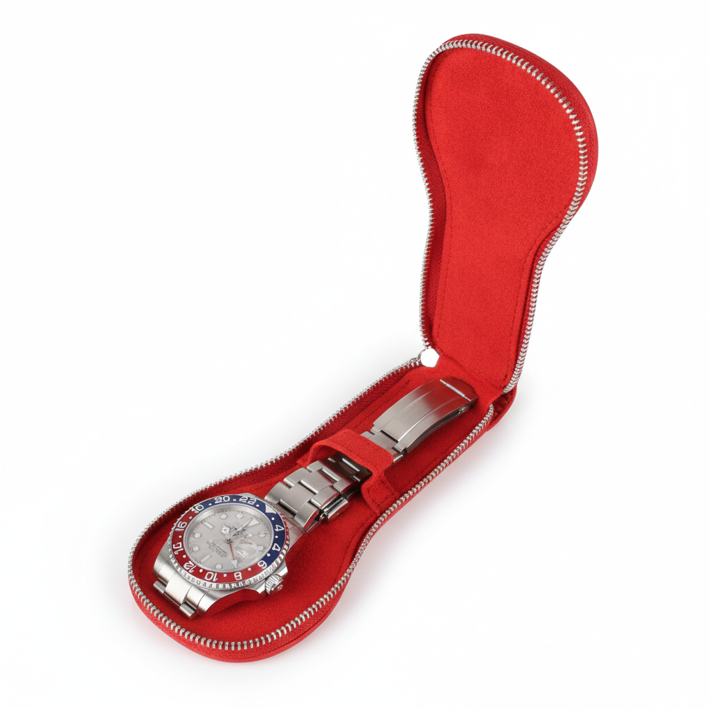 Étui Montre Cuir Rétro Pochette Compact