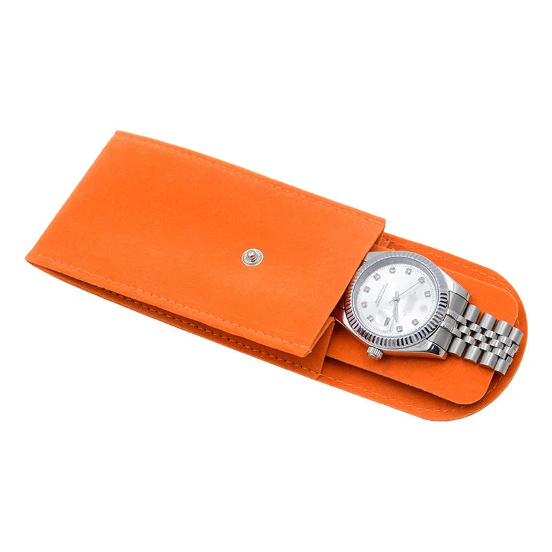 Étui Montre Cuir Pochette Plate Voyage