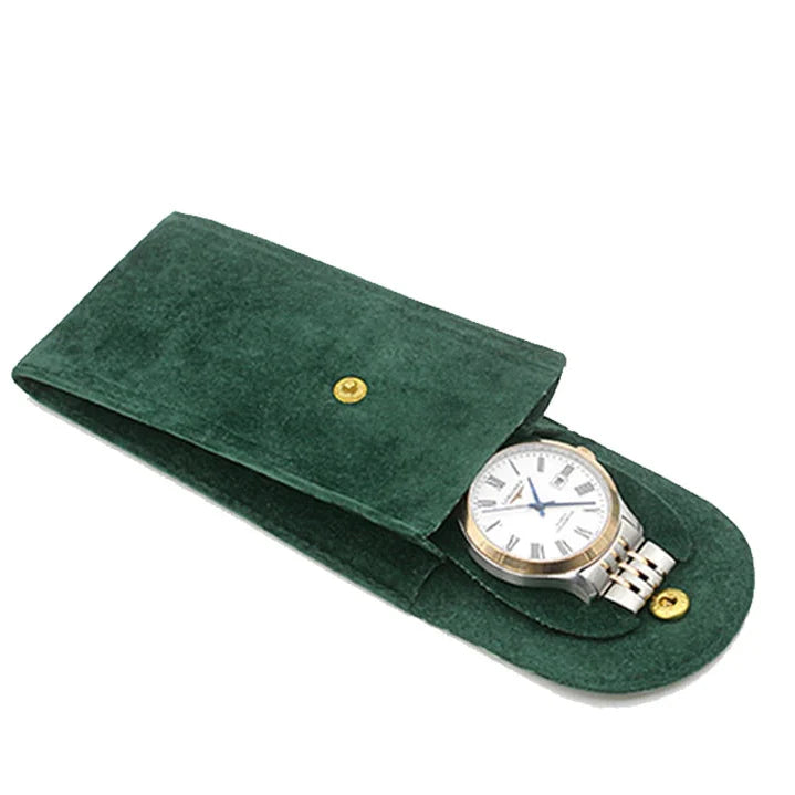 Étui Montre Cuir Pochette Plate Voyage