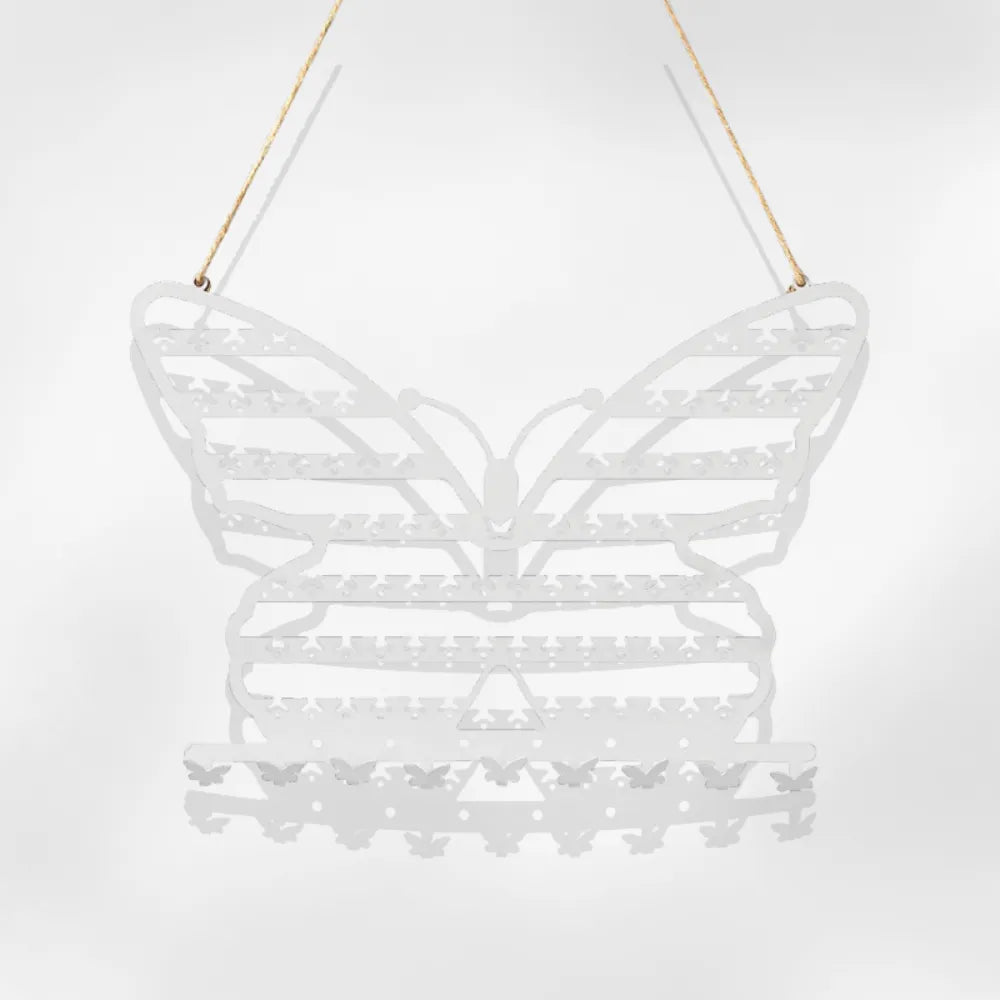 Porte Bijoux Mural Métal Papillon Support Fille