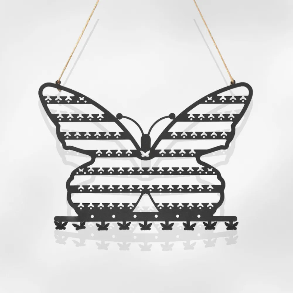 Porte Bijoux Mural Métal Papillon Support Fille